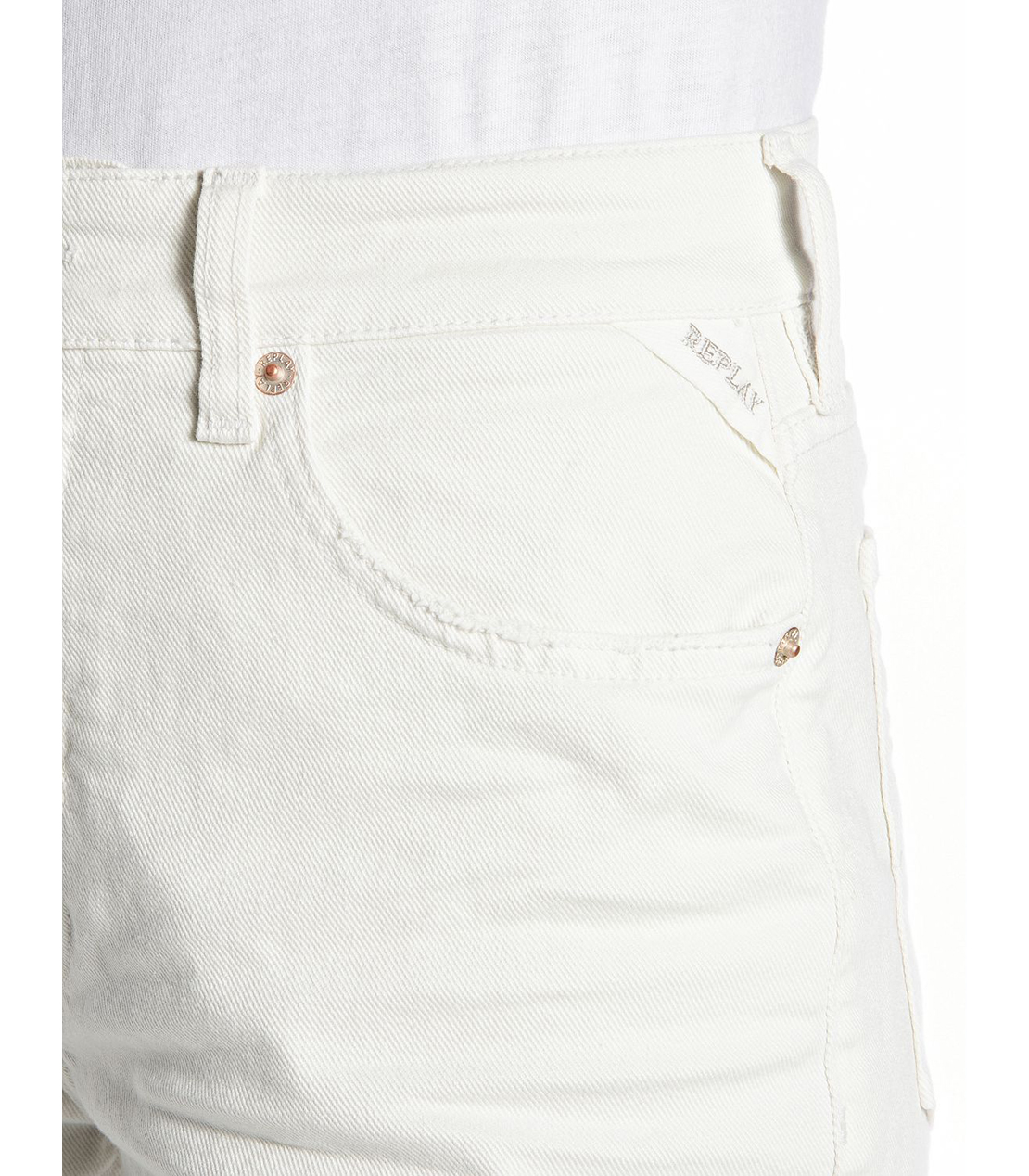 HEVELEEN コンフォートブル ワイドクロップドデニム 詳細画像 オフホワイト 6